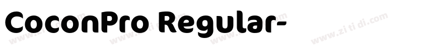 CoconPro Regular字体转换